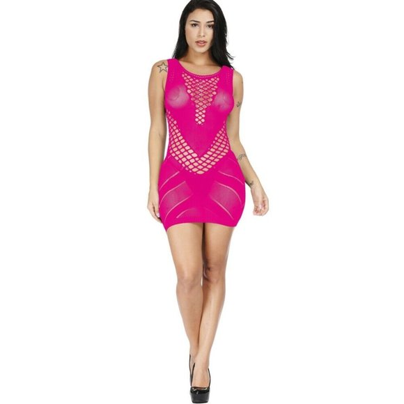 Sexy Lingerie See-through Babydoll Fishnet Dress S - Picture 5 of 8